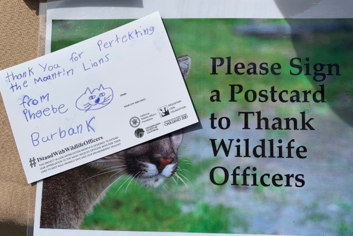 Postcard to Thank a Wildlife Officer