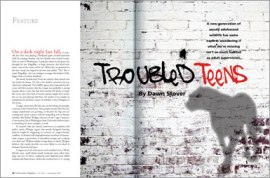 Image of cover of Troubled Teens article
