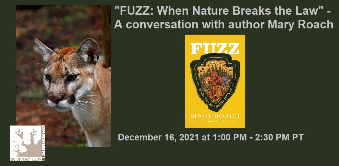 “FUZZ: When Nature Breaks the Law” – A conversation with author Mary Roach