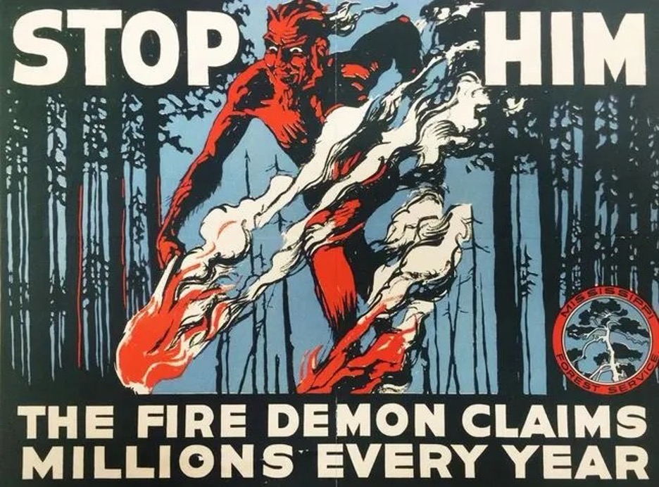 Fire prevention poster from 1926